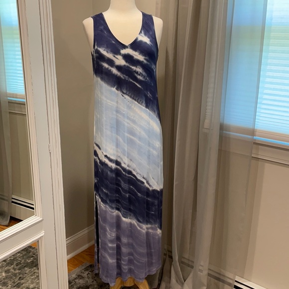 Cable Gauge Tie Dye Maxi Dress 